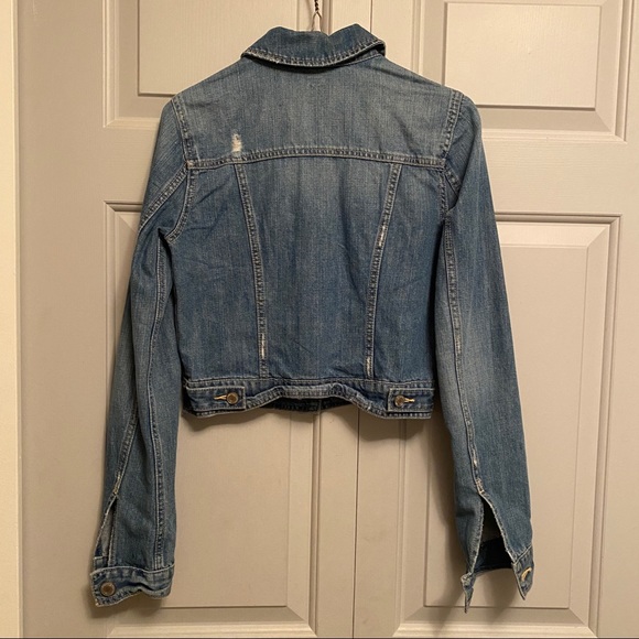 American Eagle Cropped Jean Jacket - Picture 2 of 3